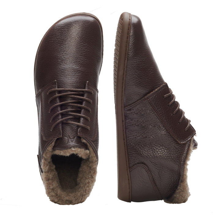 PREQUEL Winter Nappa Brown - ZAQQ Barfußschuhe