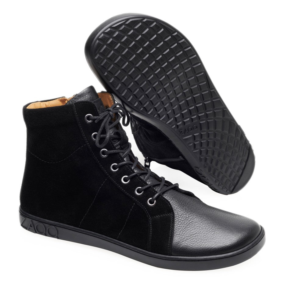 QORE High Black - ZAQQ Barfußschuhe