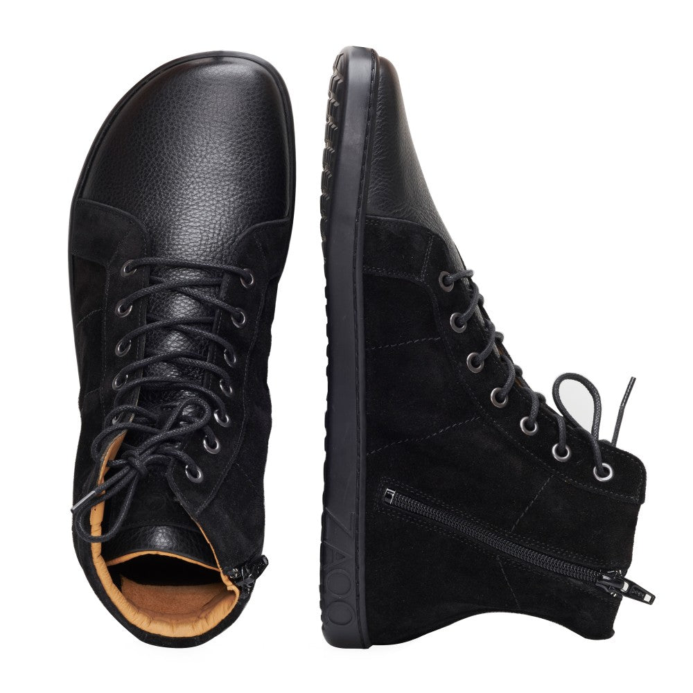 QORE High Black - ZAQQ Barfußschuhe