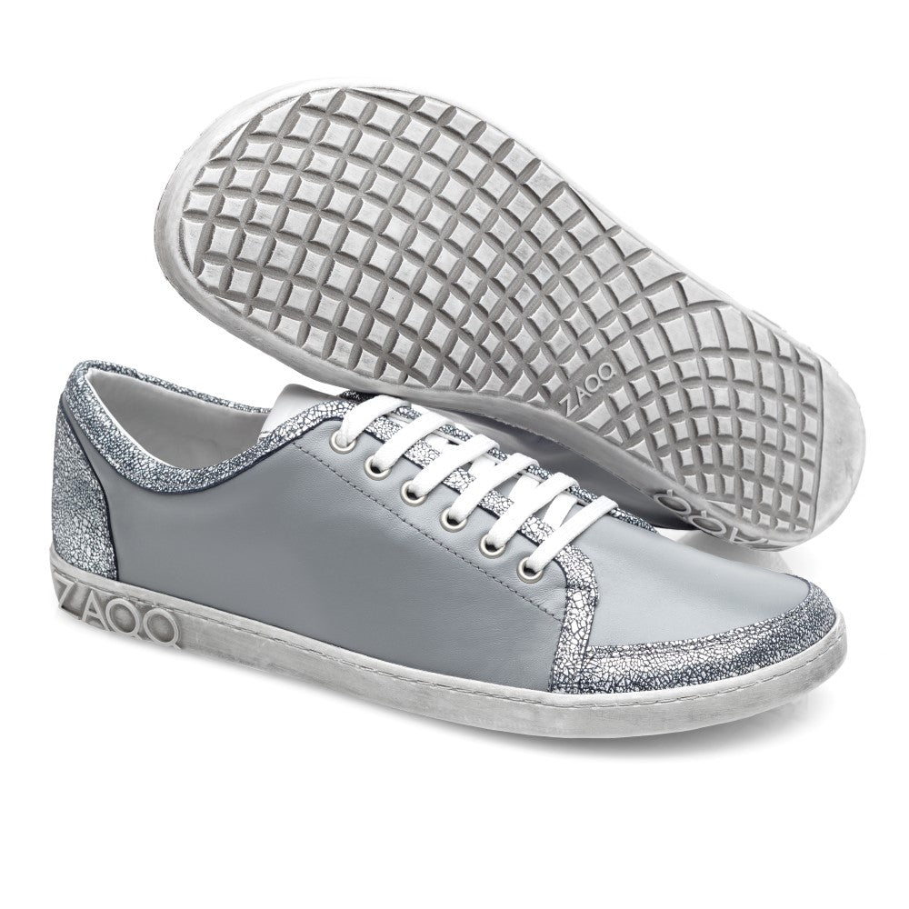 TIQQ Grey Silver - ZAQQ Barfußschuhe