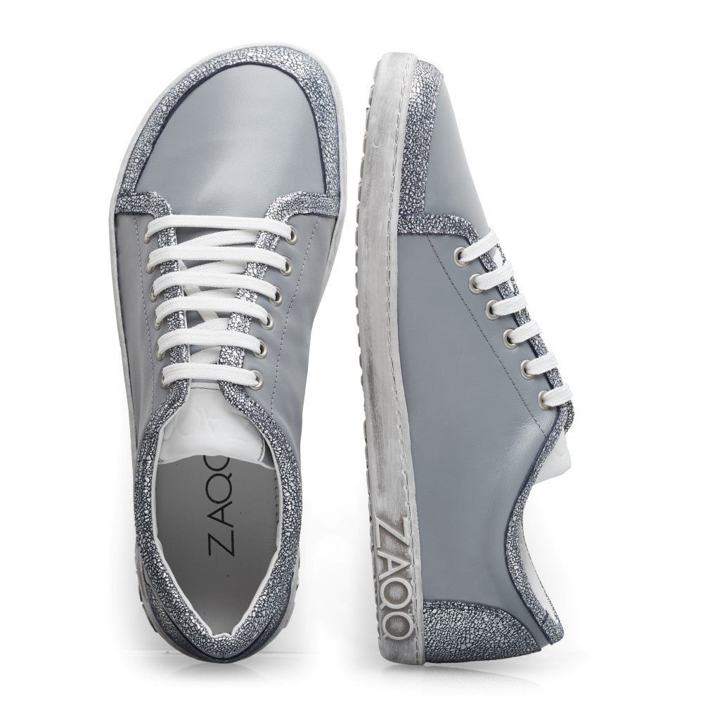 TIQQ Grey Silver - ZAQQ Barfußschuhe